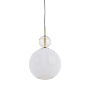 Lustră Sophia Big, coniac și alb, Big, diametru 180 mm, înălțime 1550 mm