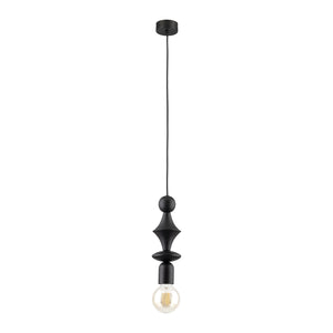 Lustră Tower din metal, negru
