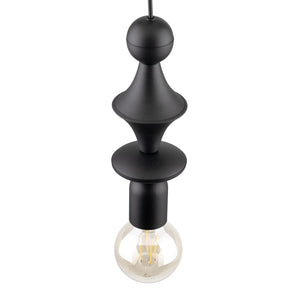 Lustră Tower din metal, negru