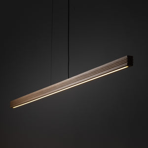 Lustră Viga din lemn, lemn pin periat îmbătrânit, Lungime 1605 mm, lățime 50 mm