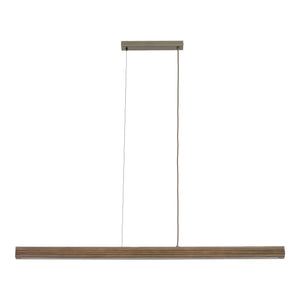 Lustră Viga din lemn, lemn pin periat nuc, Lungime 1205 mm, lățime 50 mm