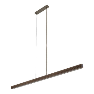 Lustră Viga din lemn, lemn pin periat nuc, Lungime 1605 mm, lățime 50 mm