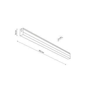 Panou LED drept pentru Honey Comb, alb