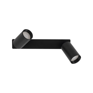 Plafonieră Amis de încastrat din metal, negru, 2 becuri