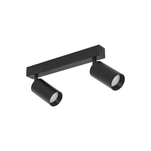 Plafonieră Amis din metal, negru, 2 becuri