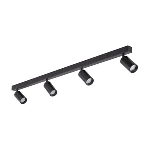 Plafonieră Amis din metal, negru, 4 becuri