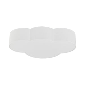 Plafonieră Cloud din metal, alb, 4 becuri