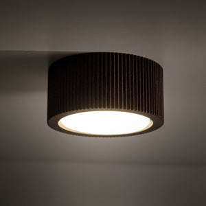 Plafonieră Eve Corte cu soclu GX53, lemn nuc