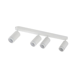 Plafonieră Jet din metal, alb, 4 becuri