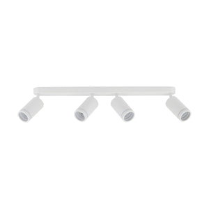 Plafonieră Jet din metal, alb, 4 becuri