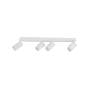 Plafonieră Jet din metal, alb, 4 becuri