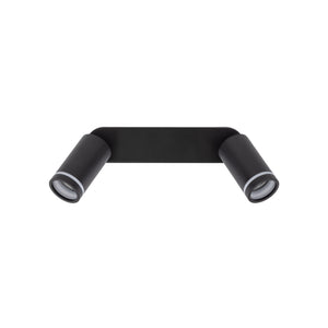 Plafonieră Jet din metal, negru, 2 becuri