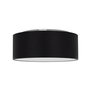 Plafonieră Livo din metal, negru, 2 becuri