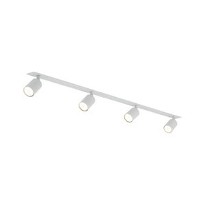 Plafonieră Nex încastrată din metal, alb, 4 becuri