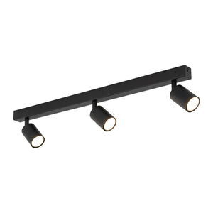 Plafonieră Nex din metal, negru, 3 becuri
