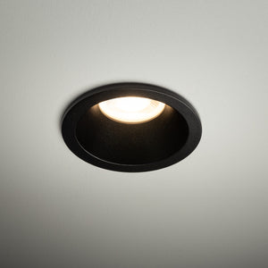 Plafonieră Opti din sticlă, negru
