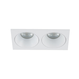 Plafonieră Prisma Duo Xgu10 din sticlă, alb