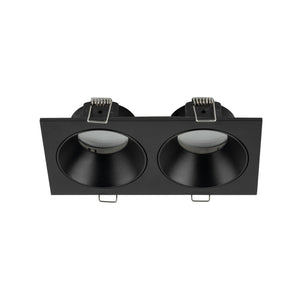 Plafonieră Prisma Duo Xgu10 din sticlă, negru