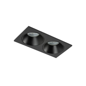 Plafonieră Prisma Duo Xgu10 din sticlă, negru