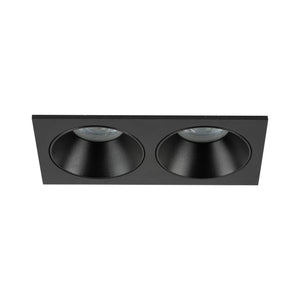 Plafonieră Prisma Duo Xgu10 din sticlă, negru