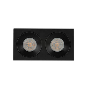 Plafonieră Prisma Duo Xgu10 din sticlă, negru