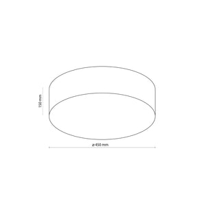 Plafonieră Rondo 450, negru, 450 × 450 × 150 mm
