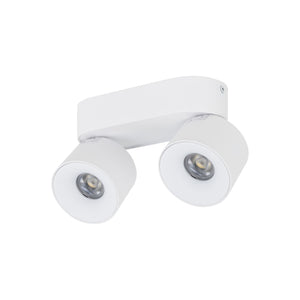 Plafonieră Spark Duo din aluminiu, alb