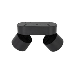 Plafonieră Spark Duo din aluminiu, negru