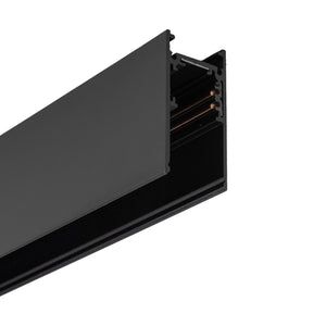 Șină Magnetic Easy aparentă din aluminiu, negru, 3 m