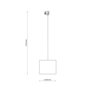 Spot pentru șină Tracer 300 cu 3 circuite, in, 300 × 300 × 2150 mm