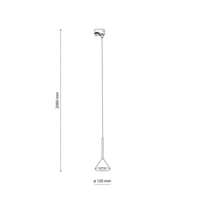 Spot pentru șină Tracer Cono Mini, negru