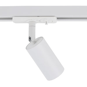 Spot pentru șină Tracer (MR11) din aluminiu, alb