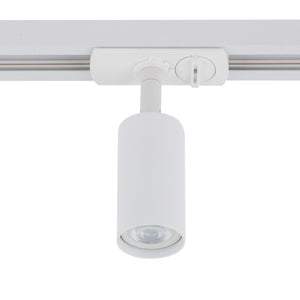 Spot pentru șină Tracer (MR11) din aluminiu, alb
