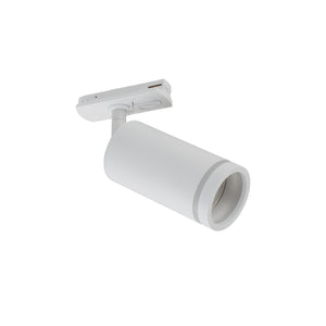 Spot pentru șină Tracer Ring Slim din metal, alb