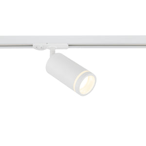 Spot pentru șină Tracer Ring Slim din metal, alb