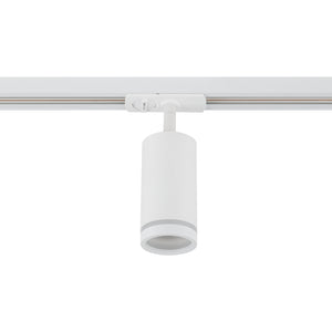 Spot pentru șină Tracer Ring Slim din metal, alb