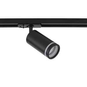Spot pentru șină Tracer Ring Slim din metal, negru