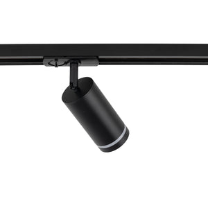 Spot pentru șină Tracer Ring Slim din metal, negru
