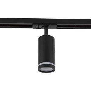 Spot pentru șină Tracer Ring Slim din metal, negru
