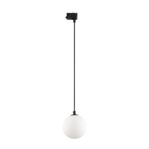 Spot pentru șină Tracer sticlă cu 3 circuite, negru alb, Înălțime 2050 mm