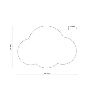 Aplică Cloud din metal, alb