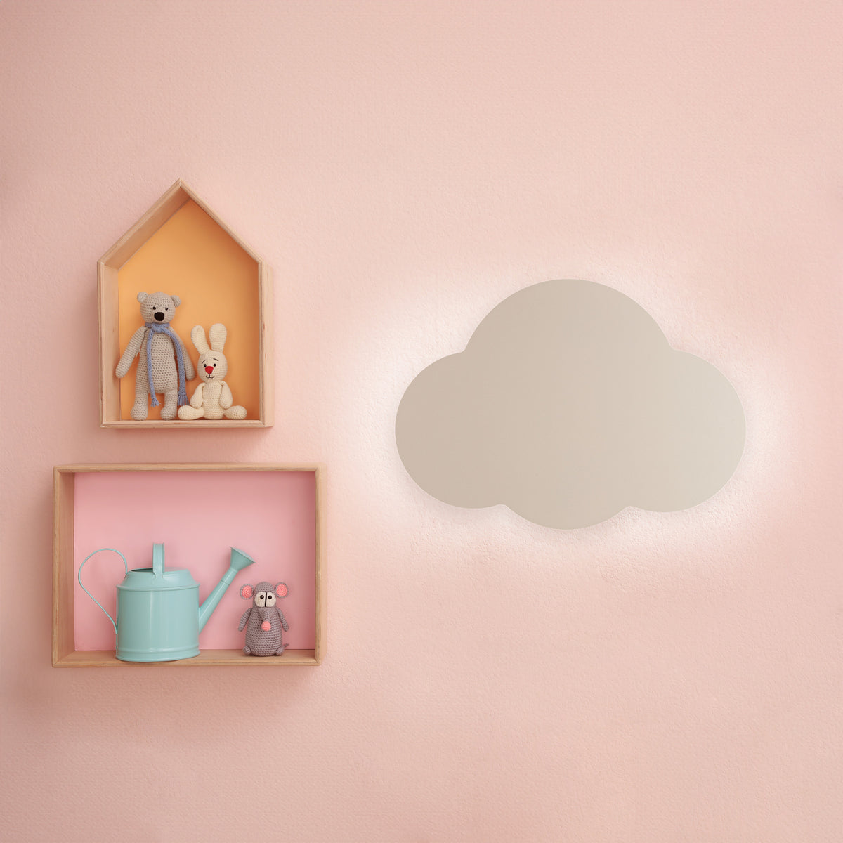 Aplică Cloud din metal, bej