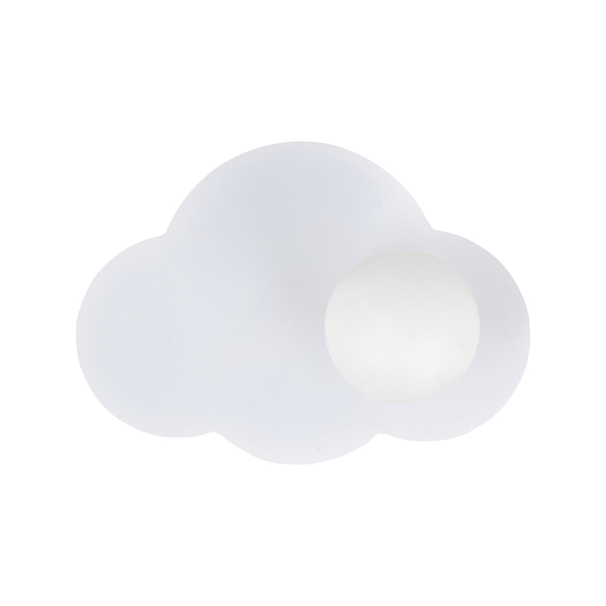 Aplică Cloud New din sticlă, alb