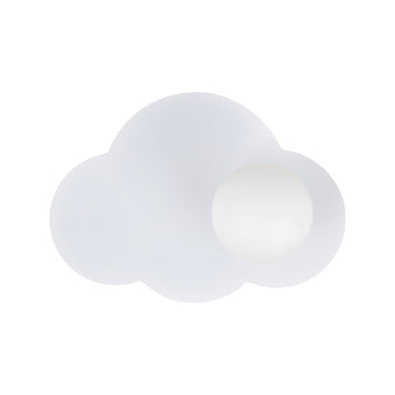 Aplică Cloud New din sticlă, alb