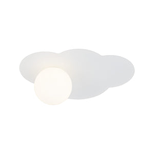 Aplică Cloud New din sticlă, alb