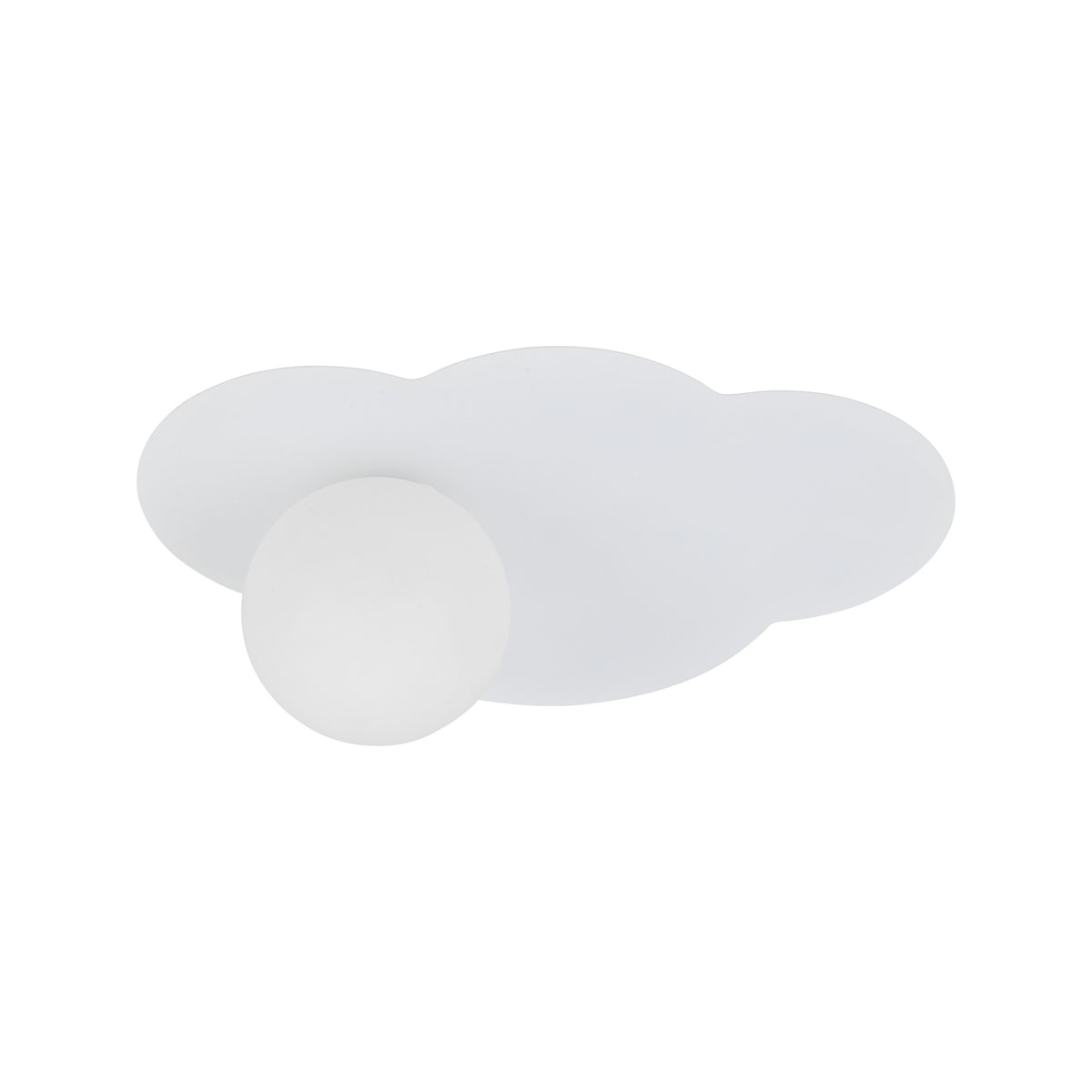 Aplică Cloud New din sticlă, alb