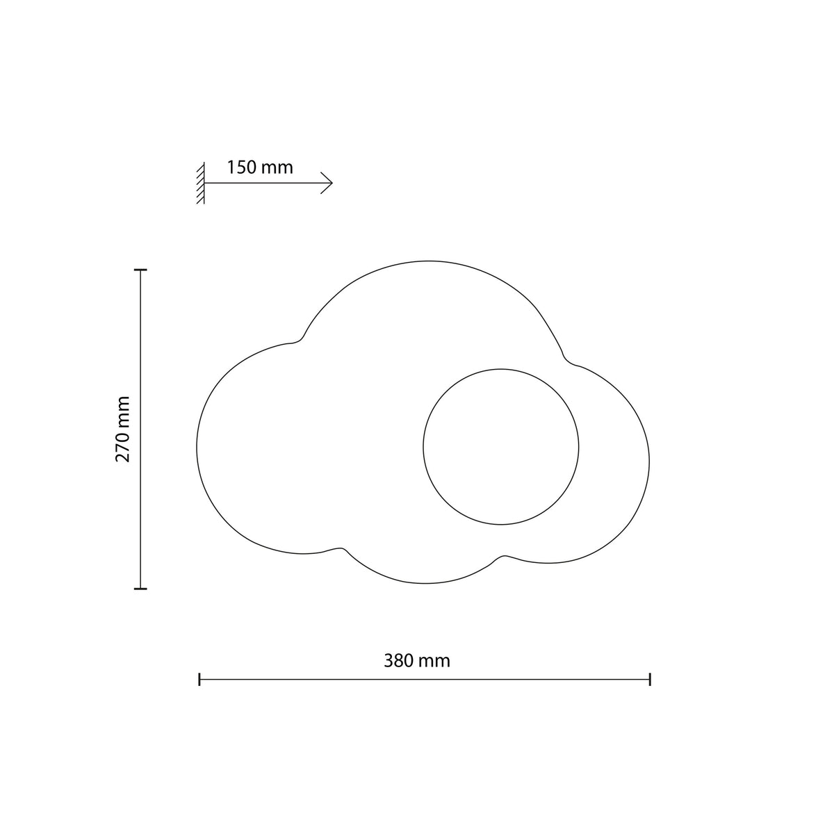 Aplică Cloud New din sticlă, albastru