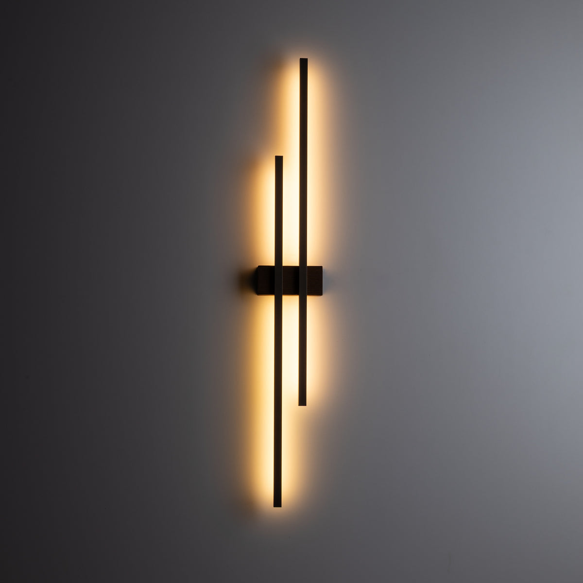 Aplică Flash, maro lemn, 55 × 130 × 900 mm