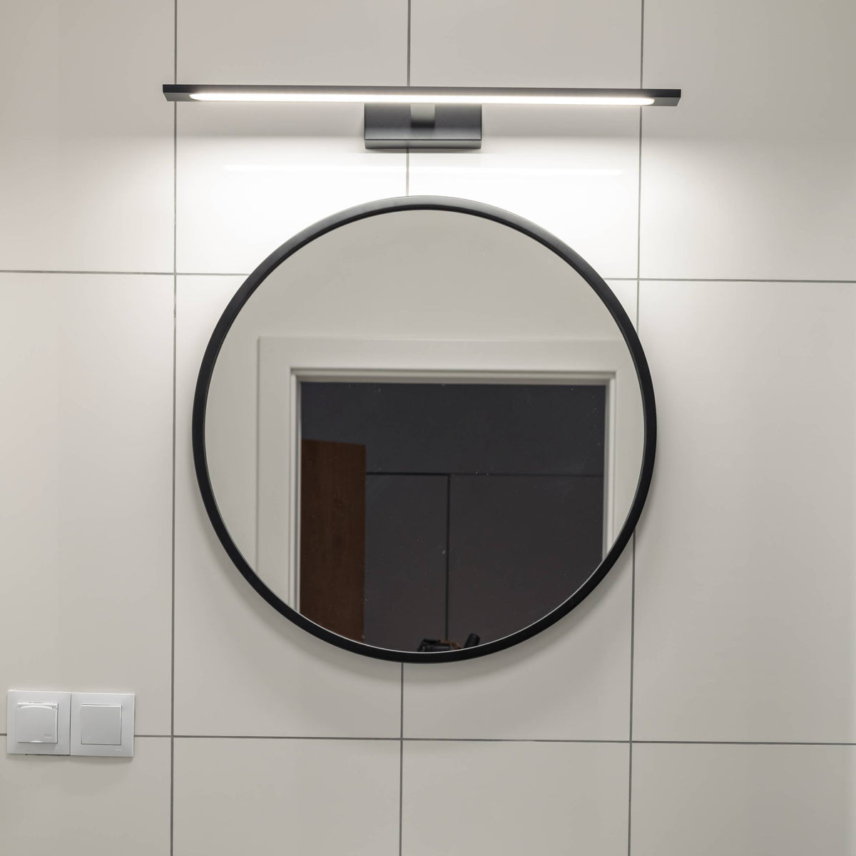 Aplică Gallery din metal, negru, 20 W