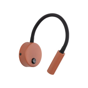 Aplică Lagos din metal, cărămiziu negru, 8 W, în funcție de bec